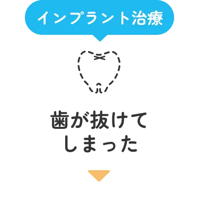 歯が抜けてしまった