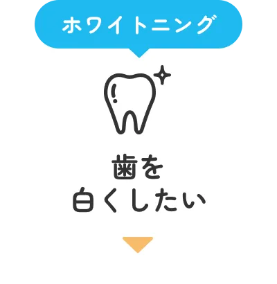 歯を白くしたい