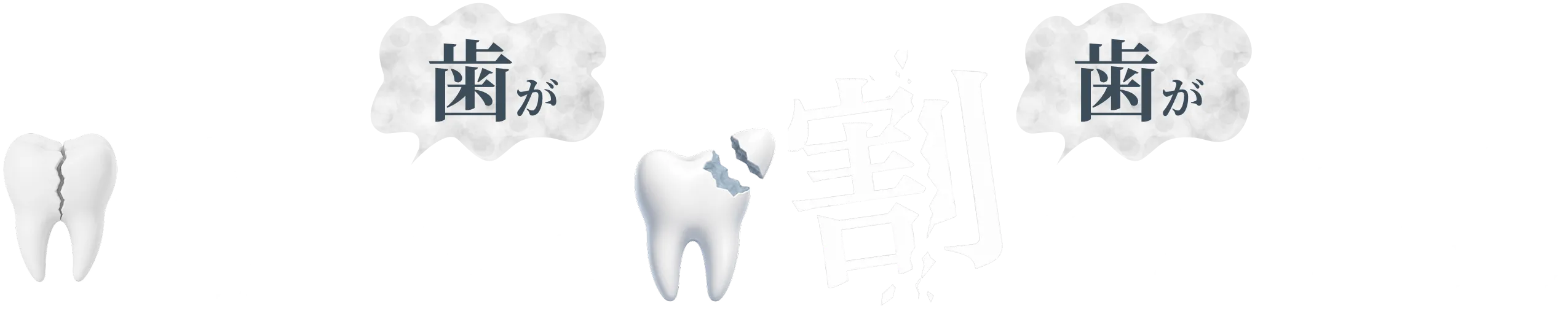 歯が折れた 歯が割れた 方のための